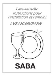Saba LVS12C45VE17W Instructions Pour L'installation Et L'utilisation