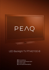 Peaq PTV421100-B Guide De Démarrage Rapide