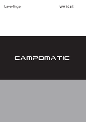 Campomatic WM704E Mode D'emploi