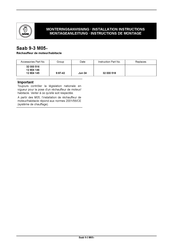 Saab 12 804 145 Instructions De Montage