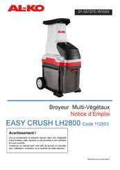 AL-KO EASY CRUSH LH2800 Notice D'emploi