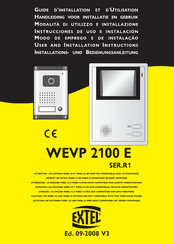Extel WEVP 2100 E Guide D'installation Et D'utilisation
