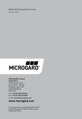 Microgard MICROCHEM 701 Manuel D'utilisation
