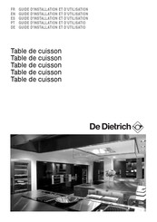 De Dietrich DTG1102 Série Guide D'installation Et D'utilisation