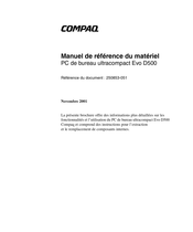 Compaq Evo D500 Manuel De Référence Du Matériel