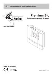 Karibu Premium Bio Instructions De Montage Et D'emploi