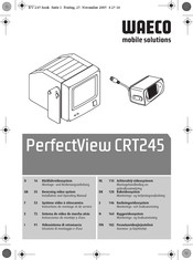 Waeco PerfectView CRT245 Instructions De Montage Et De Service