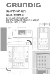 Grundig DT 3220 Mode D'emploi Abrégé