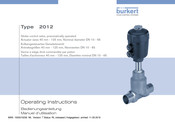 Burkert 2012 Manuel D'utilisation