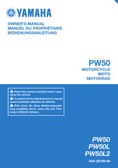 Yamaha PW50 2019 Manuel Du Propriétaire