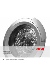 Bosch WAY32891FF Notice D'utilisation Et D'installation