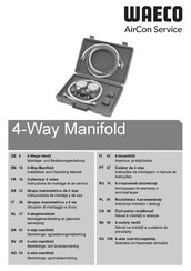 Waeco AirCon Service 4-Way Manifold Instructions De Montage Et De Service