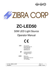 Zibra corp ZC-LED50 Manuel D'utilisation