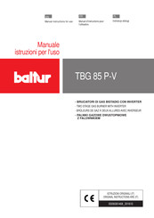 baltur TBG 85 P-V Manuel D'instructions Pour L'utilisation