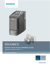 Siemens SINAMICS G120C DP Instructions De Service