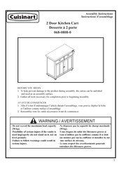 Cuisinart 068-0808-0 Instructions D'assemblage