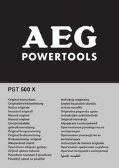 AEG PST 500 X Notice Originale
