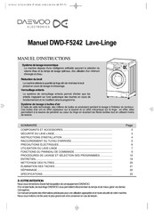 DAEWOO ELECTRONICS DWD-F5242 Manuel D'instructions