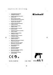 EINHELL RT-ID 65/1 Mode D'emploi D'origine