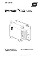 ESAB WARRIOR 500i CC/CV Manuel D'instructions