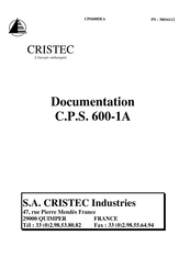 Cristec CPS 600-1A Manuel D'utilisation