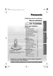 Panasonic KX-TCD505BL Mode D'emploi
