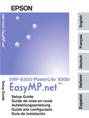 Epson PowerLite 8300i Guide De Mise En Route