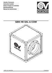 Vortice QBK HE COM 355 4T Notice D'emploi Et D'entretien