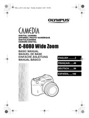 Olympus CAMEDIA C-8080 Wide Zoom Guide Rapide De Démarrage
