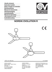 Vortice Nordik Evolution R Notice D'emploi Et D'entretien