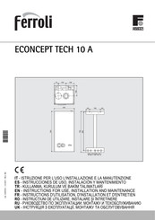 Ferroli ECONCEPT TECH 10A Instructions D'utilisation