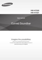 Samsung HW-H7501 Mode D'emploi