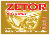 Zetor PROXIMA 80 Guide D'utilisation Et D'entretien
