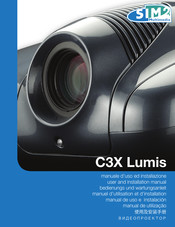 Sim2 Multimedia C3X Lumis Manuel D'utilisation Et D'installation