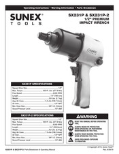 Sunex Tools SX231P Mode D'emploi