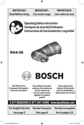 Bosch RHA-50 Mode D'emploi