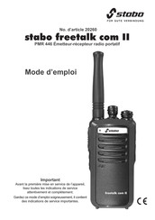 stabo freetalk com II Mode D'emploi