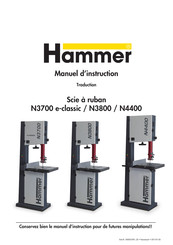 Hammer N3700 e-classic Manuel D'instruction