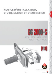 ACV BG 2000-S 55 Notice D'utilisation