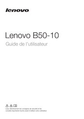 Lenovo B50-10 Guide De L'utilisateur