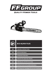 F.F. Group BCS 40V PLUS Notice Originale