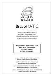 Acqua Brevetti BravoMATIC Série Manuel D'instruction