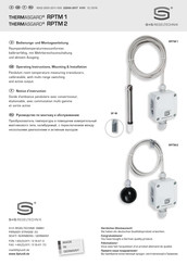 S+S Regeltechnik THERMASGARD RPTM 1 Notice D'instructions