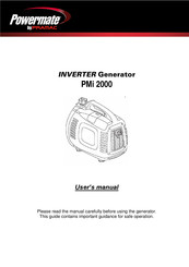 Pramac Powermate PMi 2000 Mode D'emploi