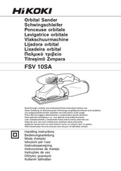 HIKOKI FSV 10SA Mode D'emploi