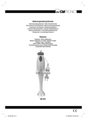 Clatronic SM 3081 Mode D'emploi