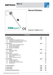 gefran CANopen RK-5 C Manuel Utilisateur