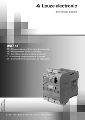 Leuze electronic MSI 100 Mode D'emploi