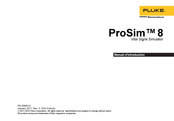 Fluke ProSim 8 Mode D'emploi