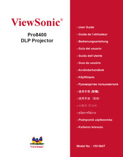 ViewSonic Pro8400 Mode D'emploi